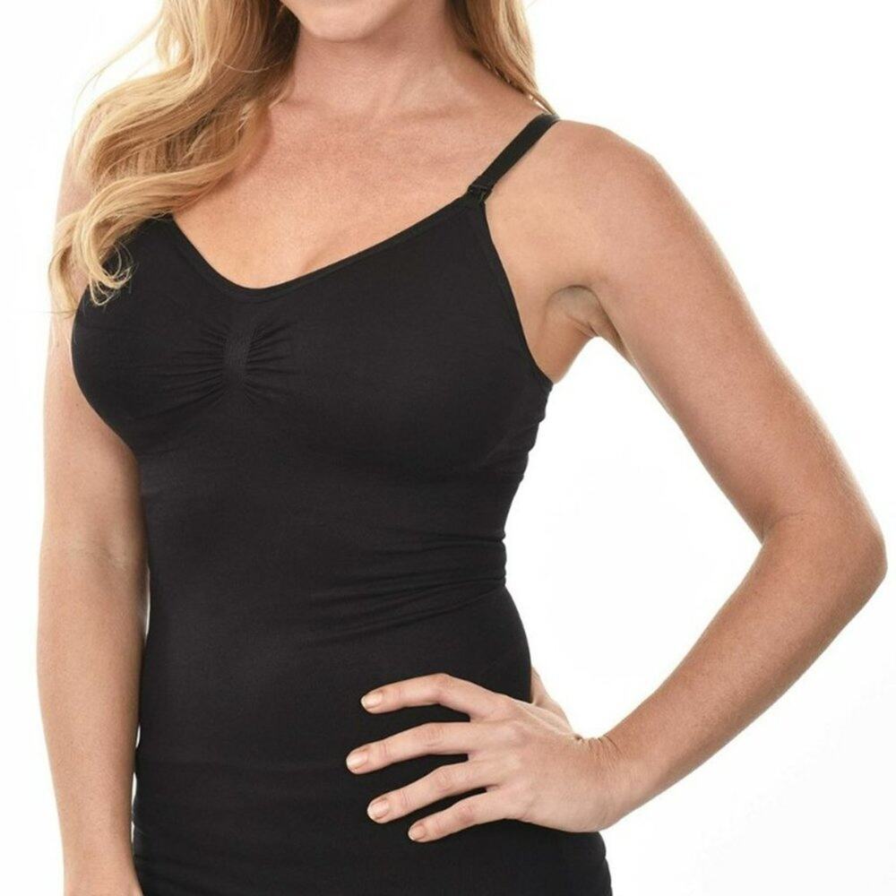 BLACK Seamless Nursing Camisole - SMALL